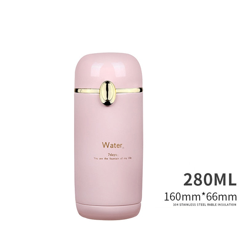 280ML Mini Stainless Steel Thermos Water Bottle