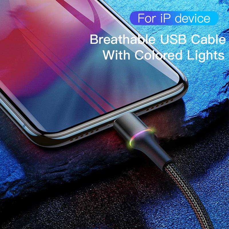 Baseus USB Cable For iPhone LED Lighting